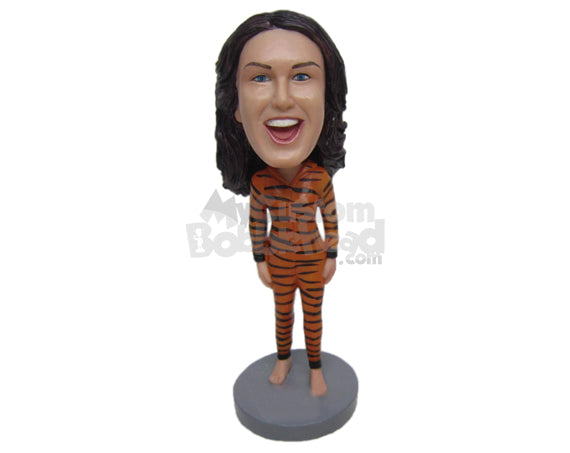 Custom Bobblehead Lady Wearing Tigress Outfit - Super Heroes & Movies Super Heroes Personalized Bobblehead & Cake Topper Custom Bobblehead Lady Wearing Tigress Outfit - Super Heroes & Movies Super Heroes Personalized Bobblehead & Cake Topper